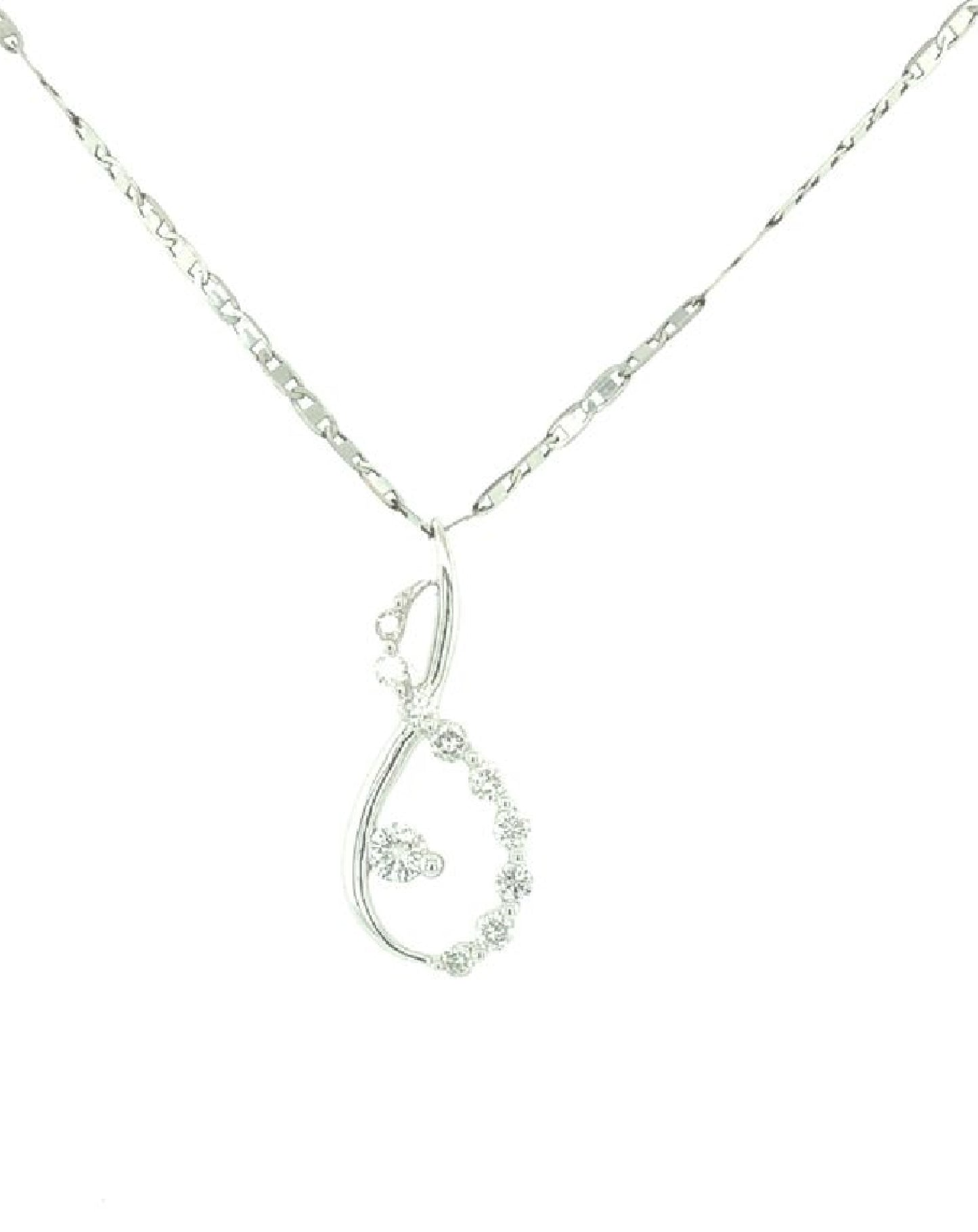 Diamonds 14 Kt Row of Diamonds Pendant Jewelry
