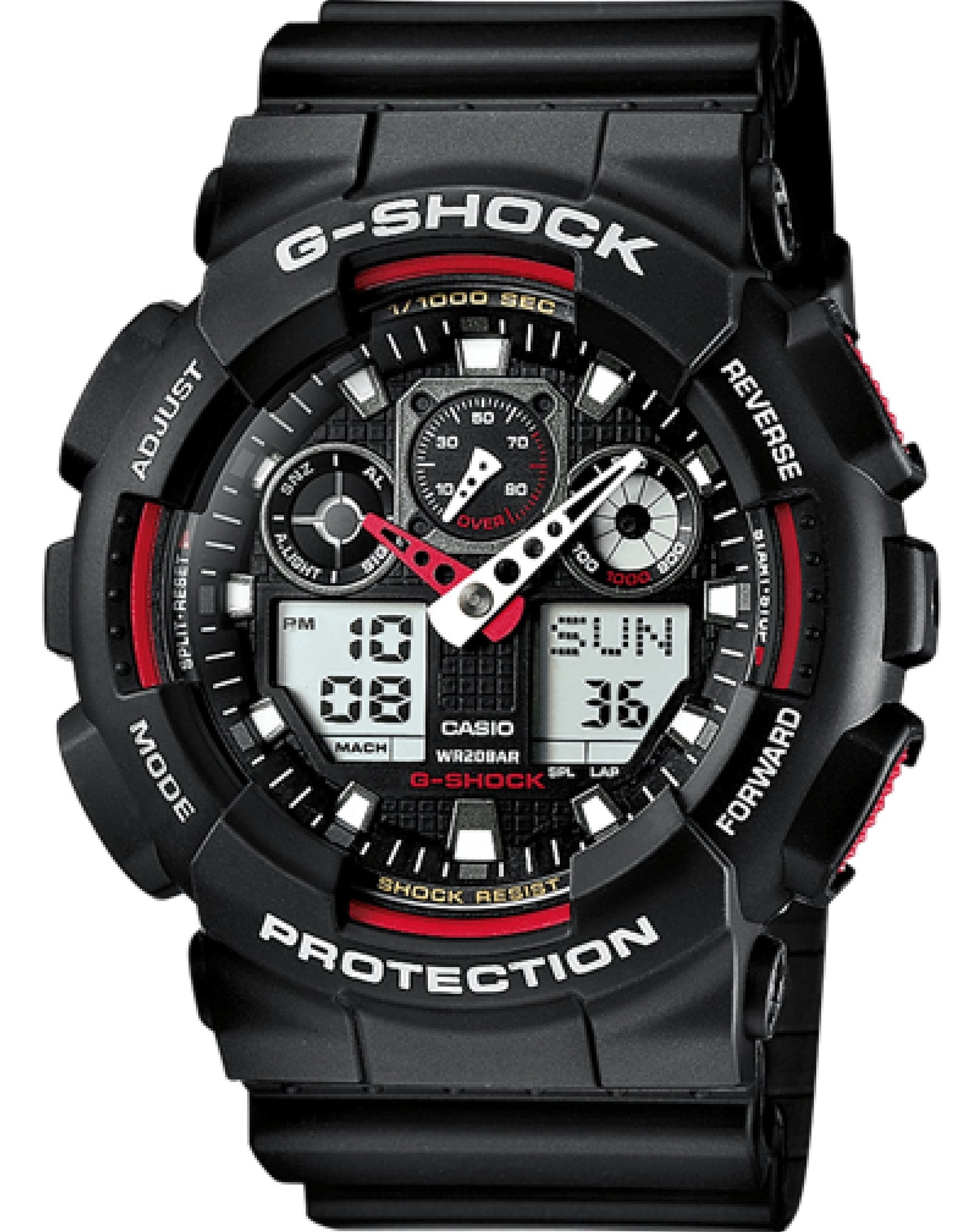 Casio GA-100-1A4ER CASIO, G-SHOCK, Led, Resin Watch