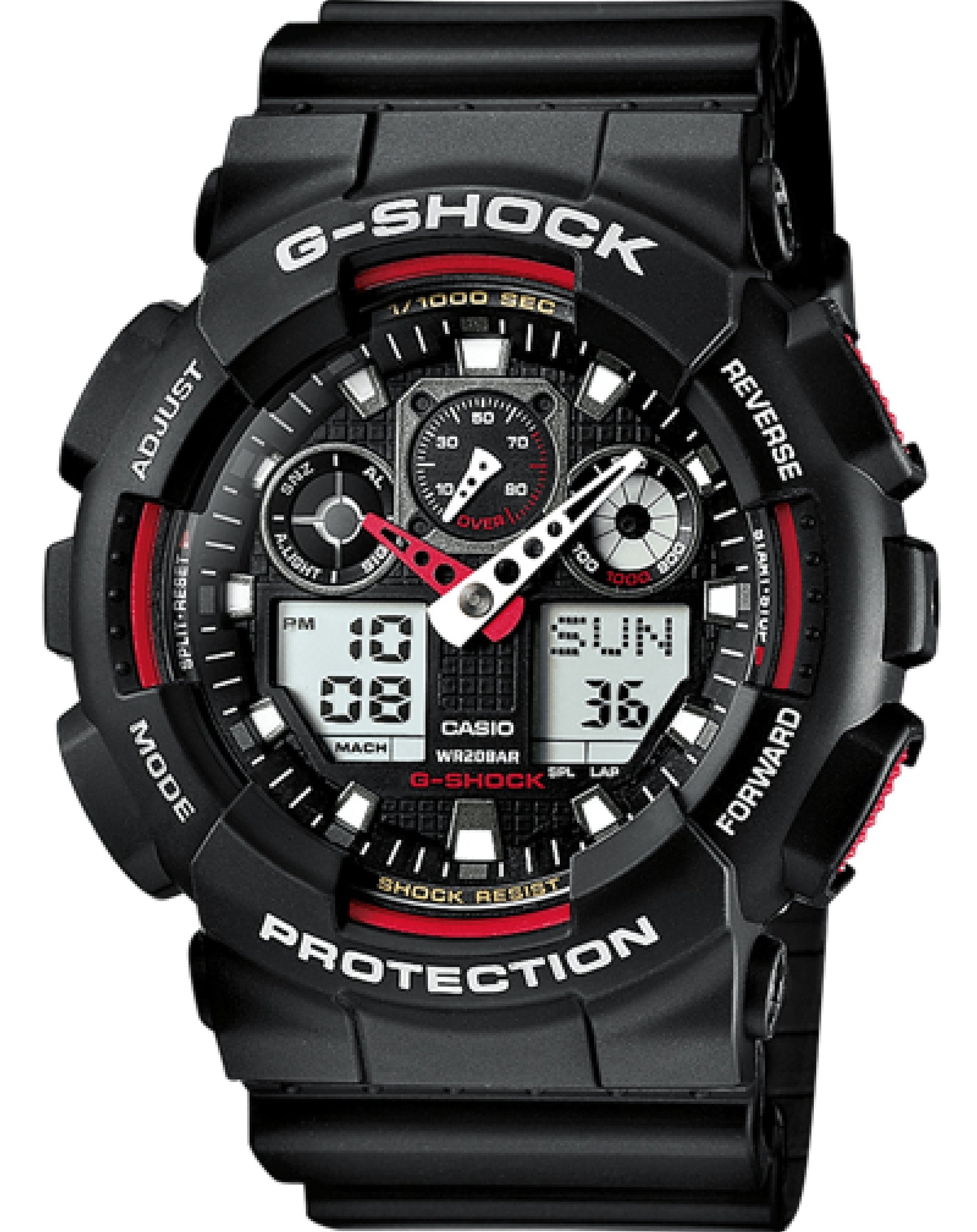 Casio GA-100-1A4ER CASIO, G-SHOCK, Led, Resin Watch
