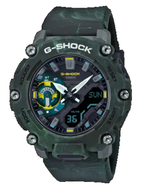 Casio GA-2200MFR-3AER CASIO, Green Dial Carbon CORE Guard Watch