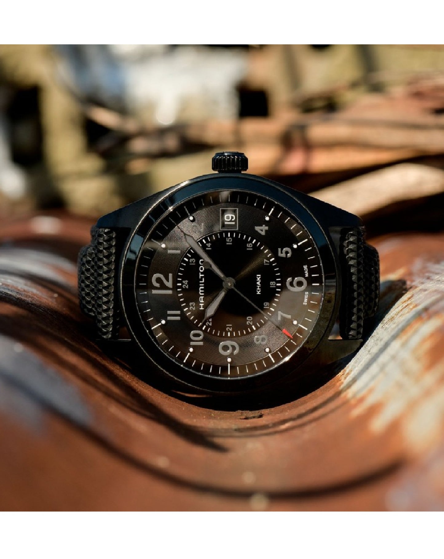 Hamilton H68401735 Hamilton Black Pvd Khaki Field Quartz Watch