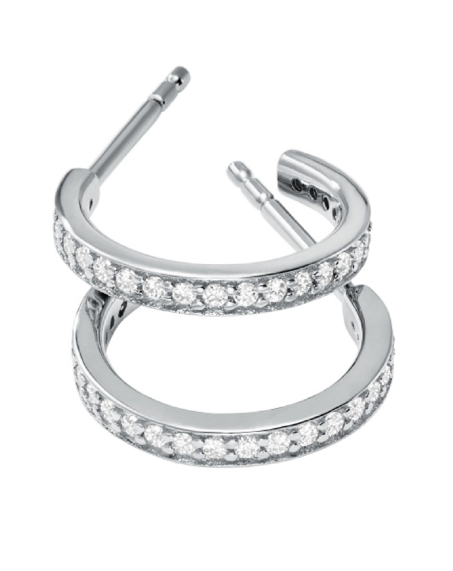 Michael Kors MKC1177AN040 Michael Kors Earring Love Rhodium Plated Earrings