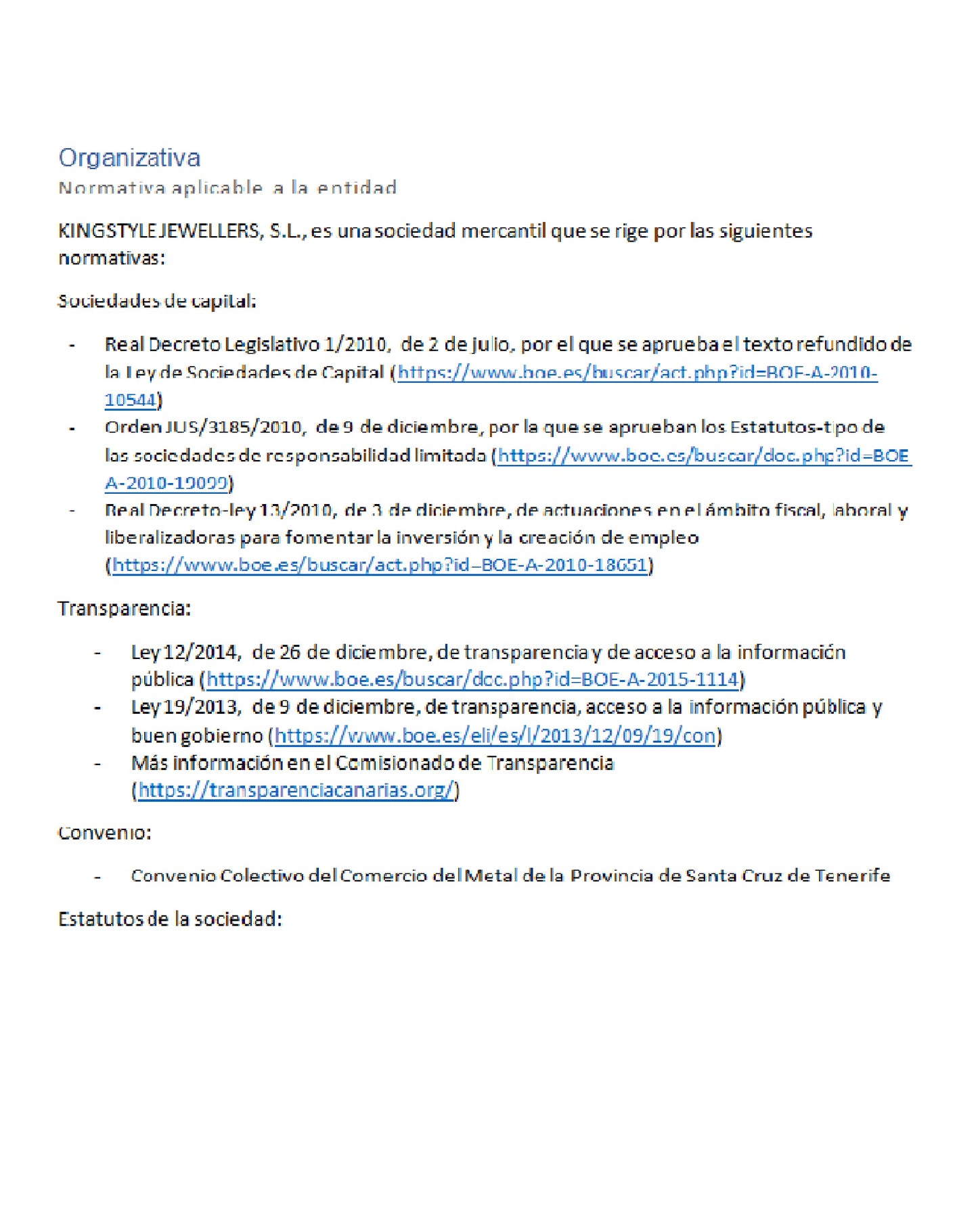 Diamonds N Diamonds Organizativa aplicable