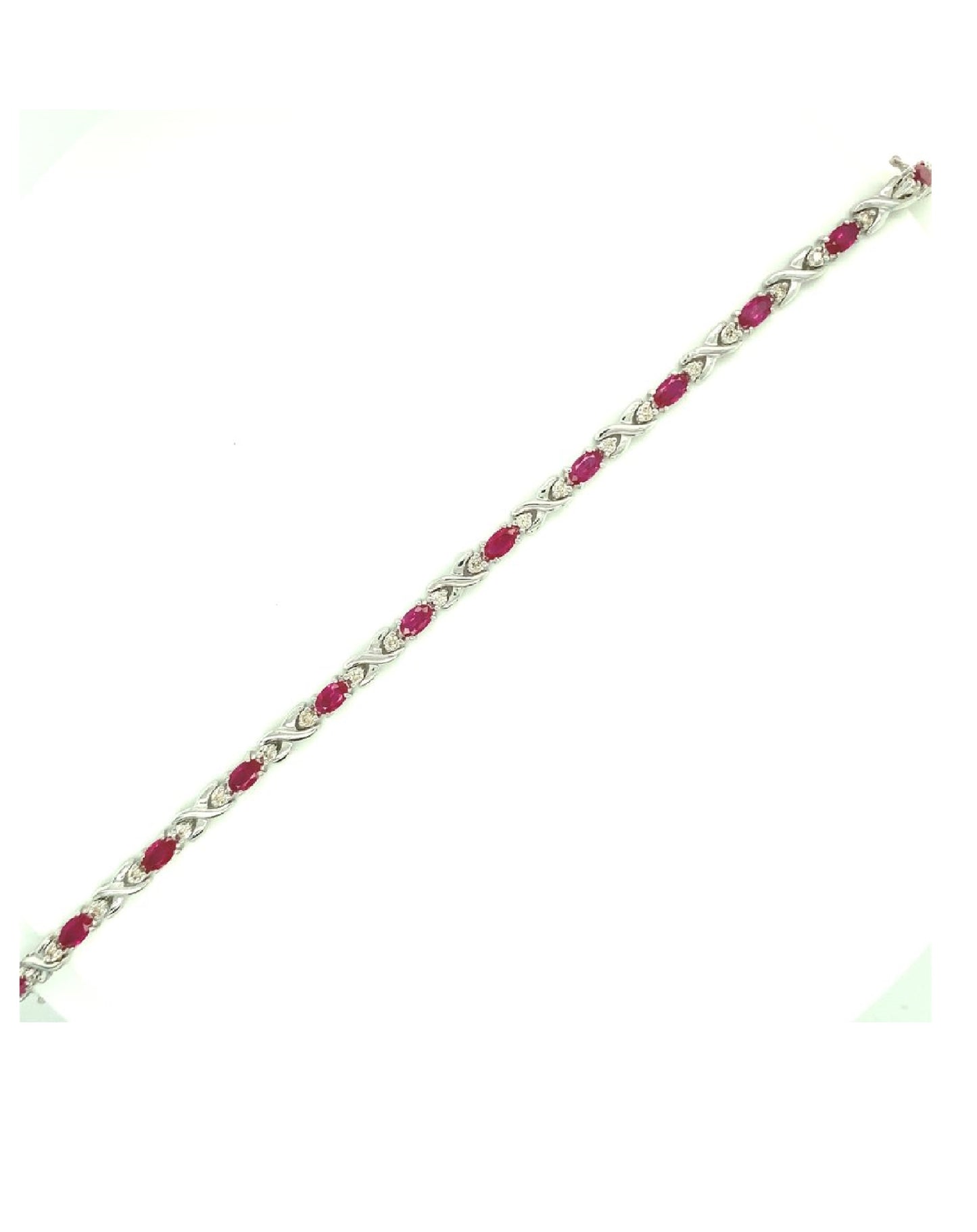 Diamonds 14 Kt Ruby Diamond Bracelet Bracelets
