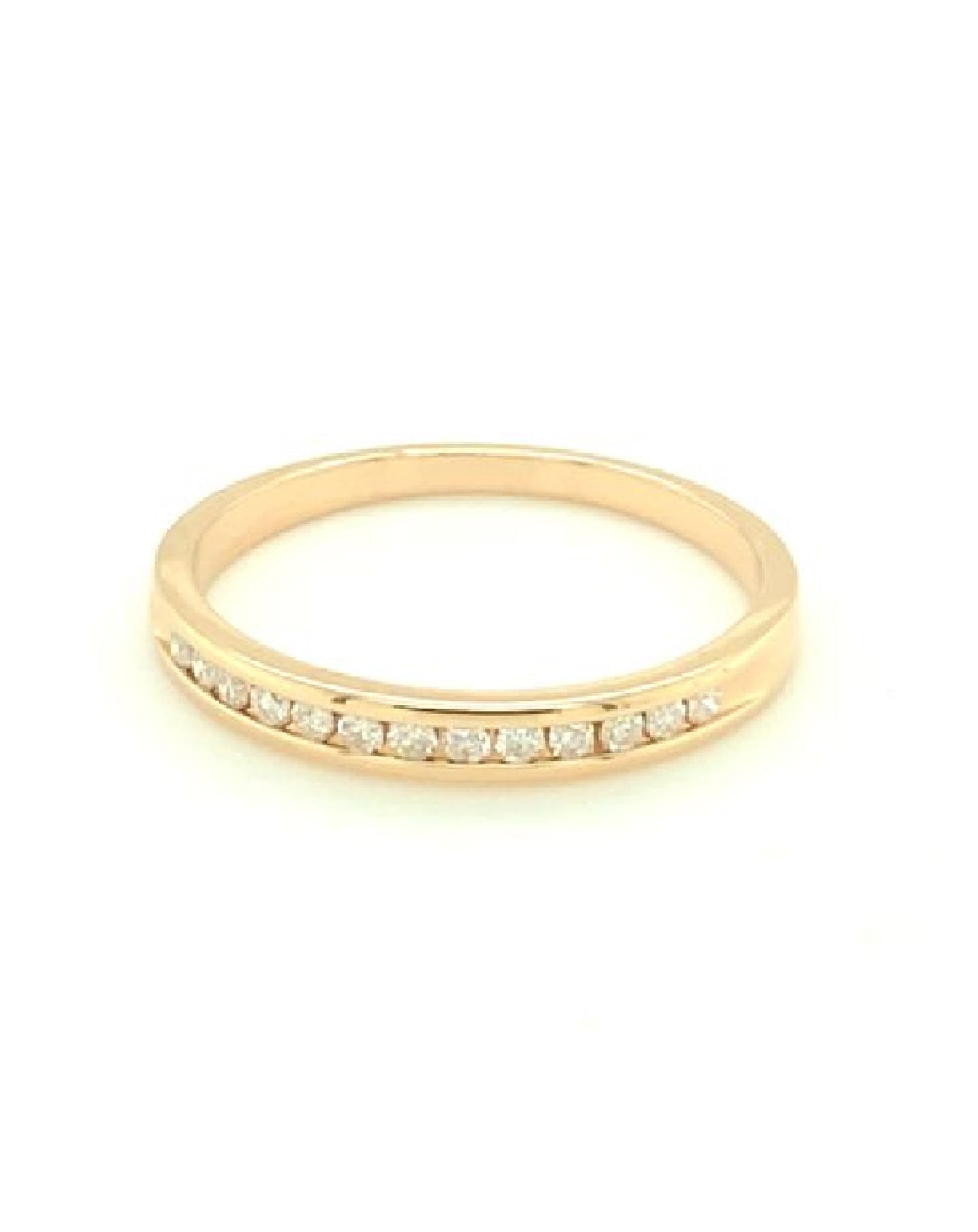 Diamonds 14 Kt Eternity Rose Gold Diamond Band Rings