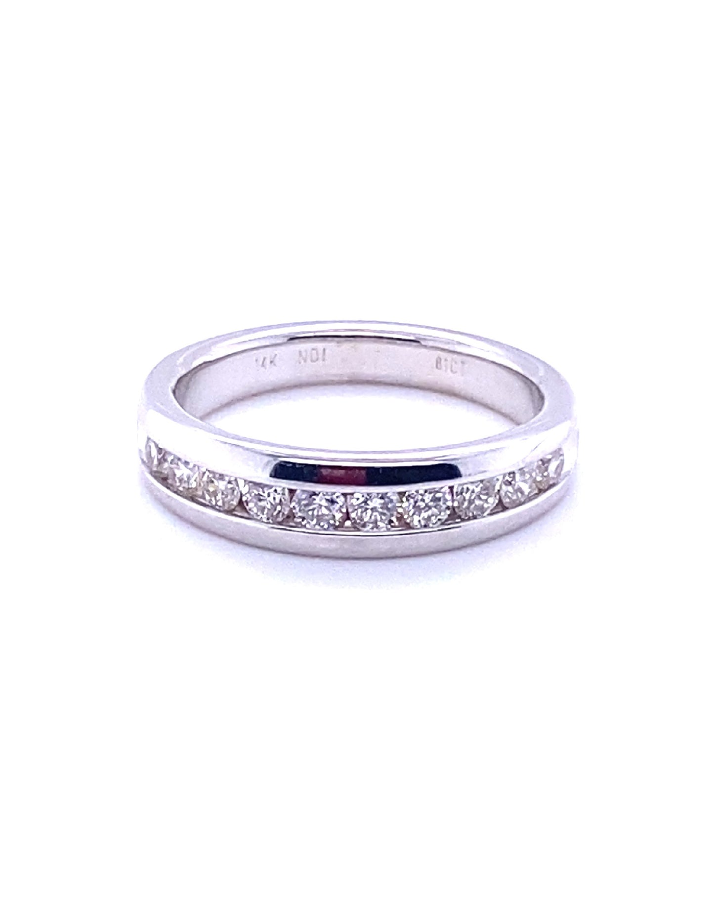 Diamonds Channel Setting 10 Diamond Ring, 0.81 CT Rings