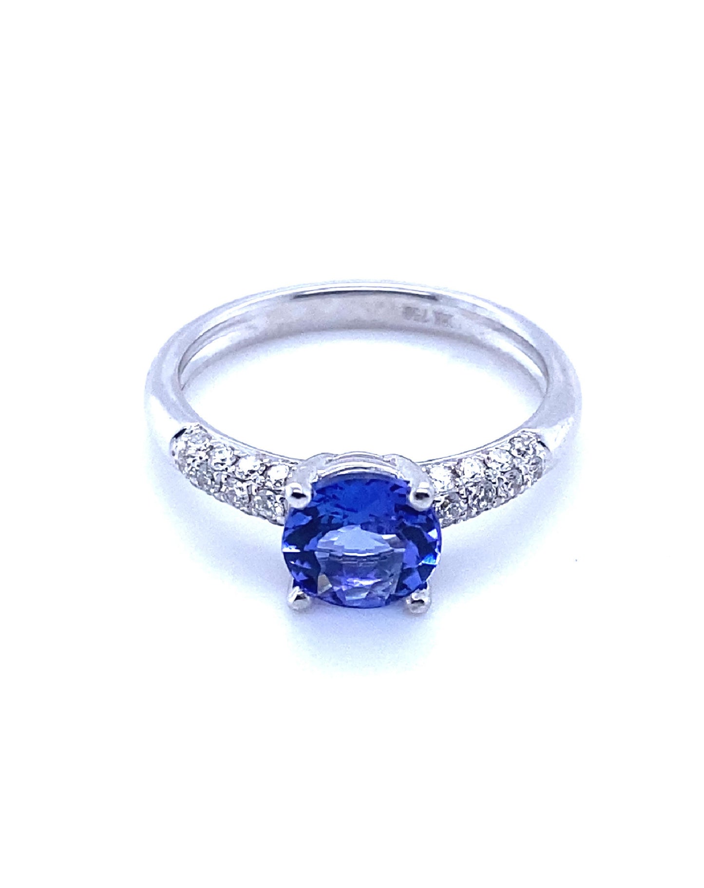 Diamonds Round Amethyst Semi-Precious Majestic Diamond Ring Rings