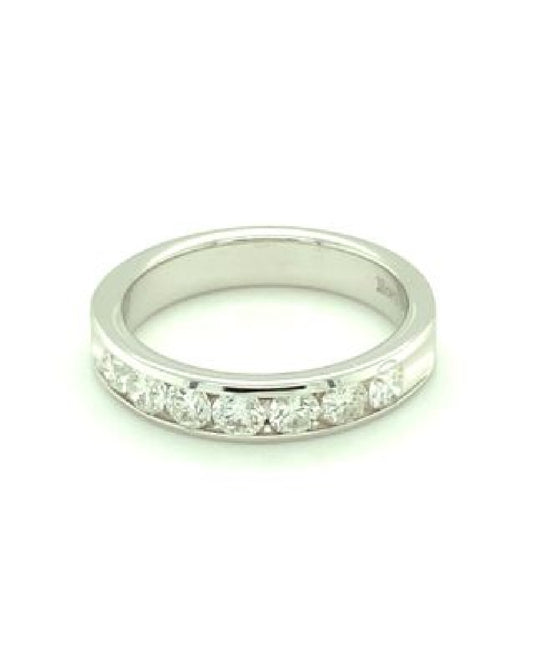 Diamonds Channel Setting Diamond Ring, 0.73 CT Rings