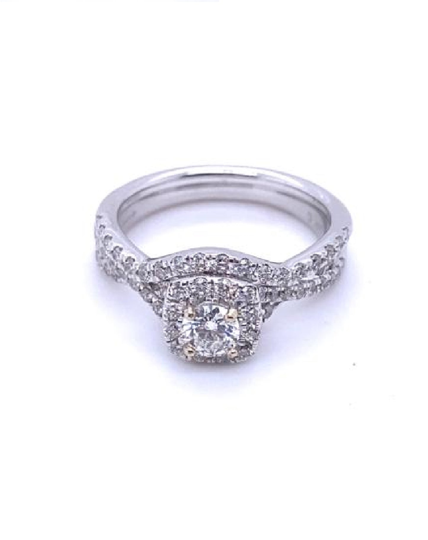 Diamonds Solitaire Shouldered with Diamonds Ring 1,00 CT Rings
