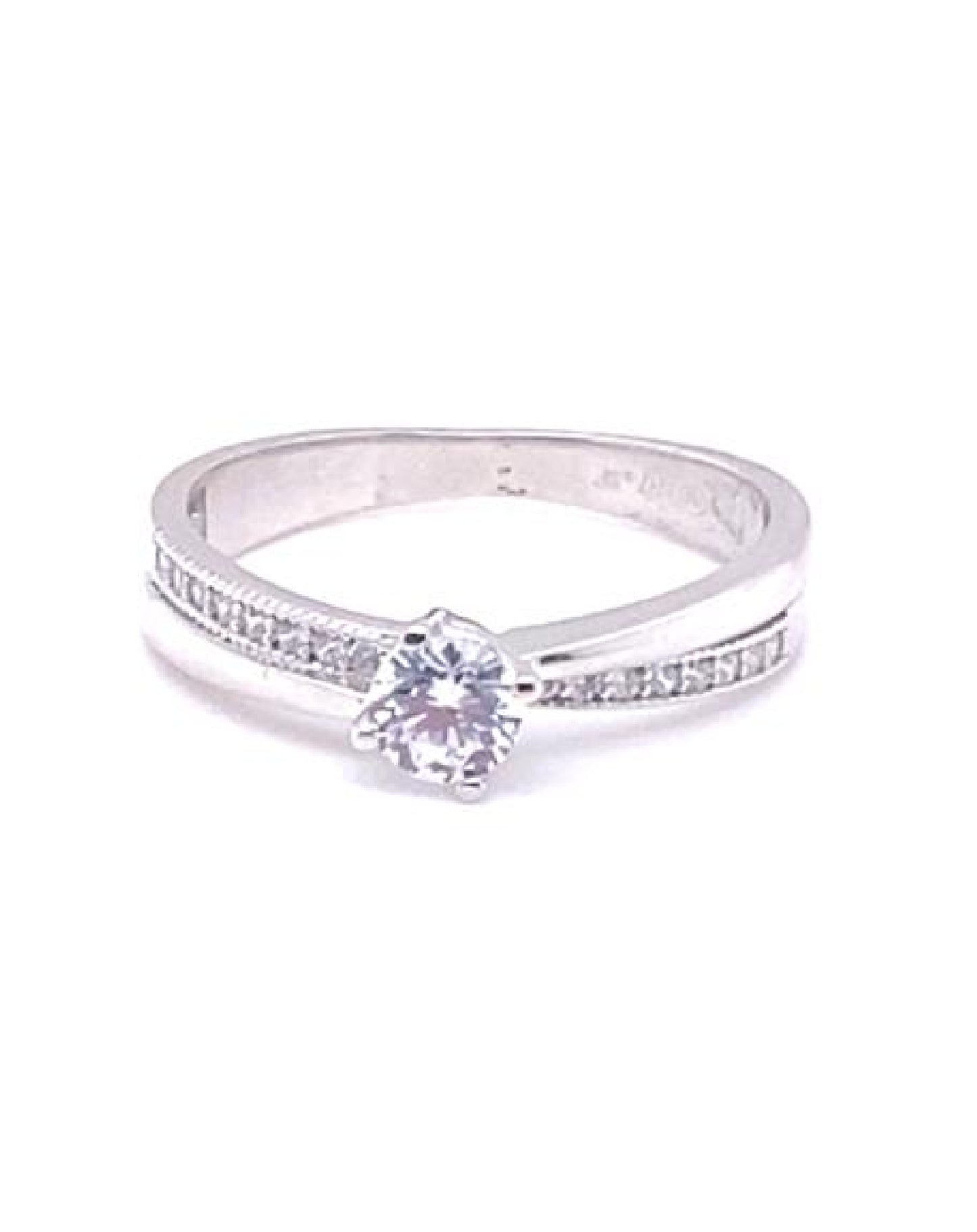 Gold 18 kt White Gold White Sapphires Ring Jewelry