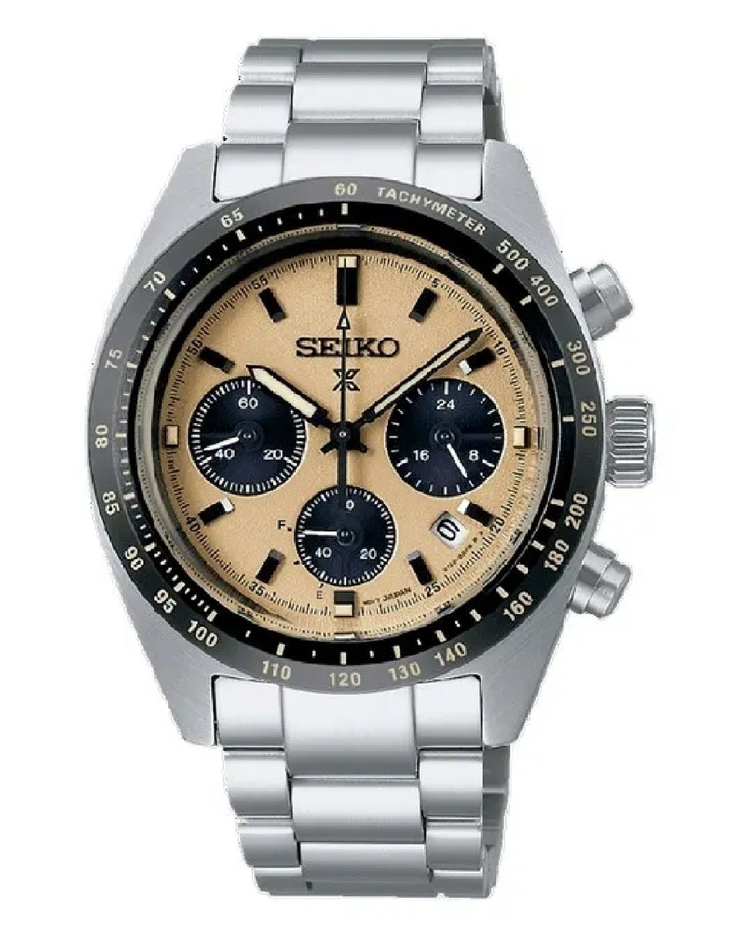Seiko SSC817P1 Seiko Solar Golden Dial Chronograph Speedtimer Watch