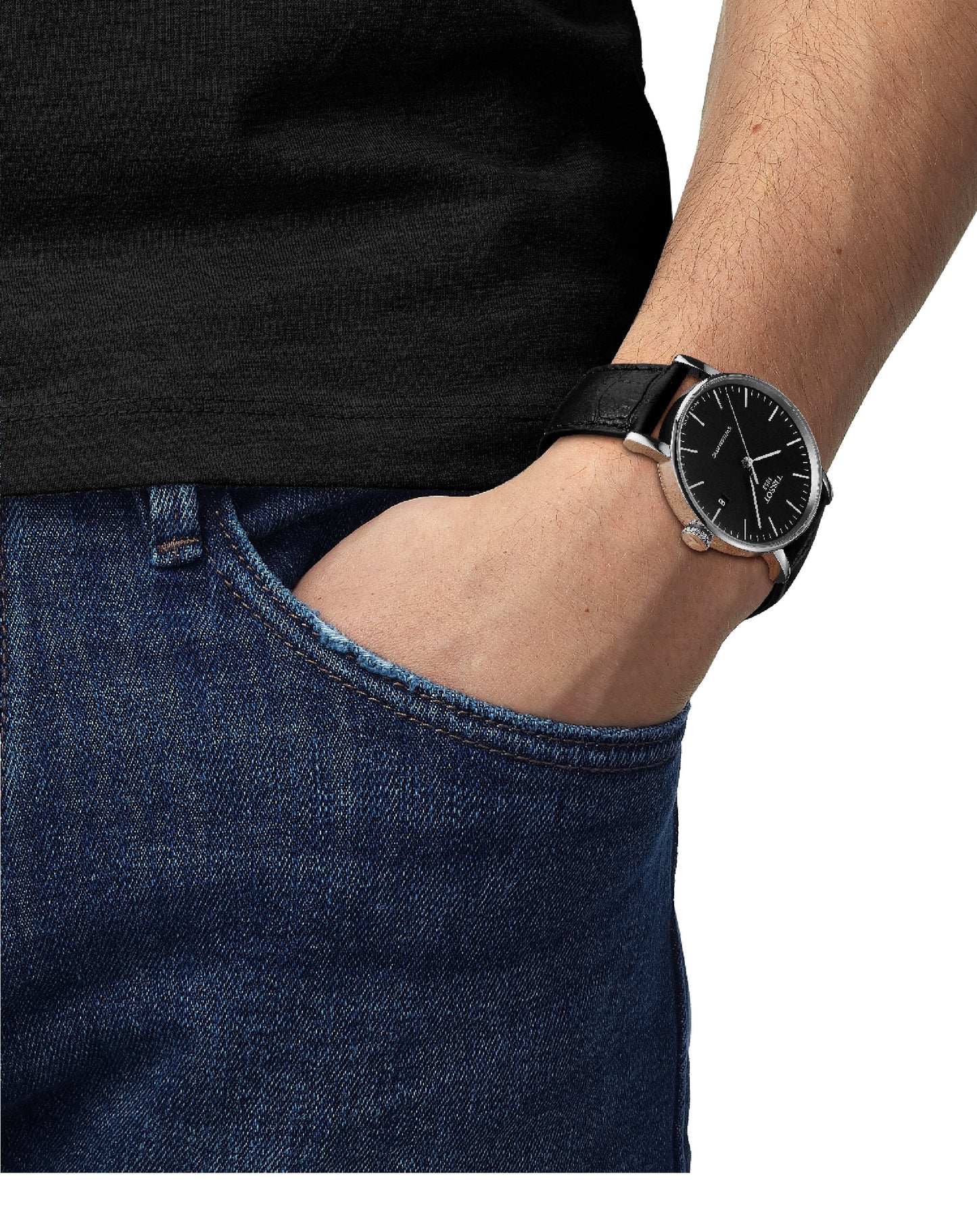 Tissot T109.407.16.051.00 Tissot Everytime SWISSMATIC BLACK Dial Watch