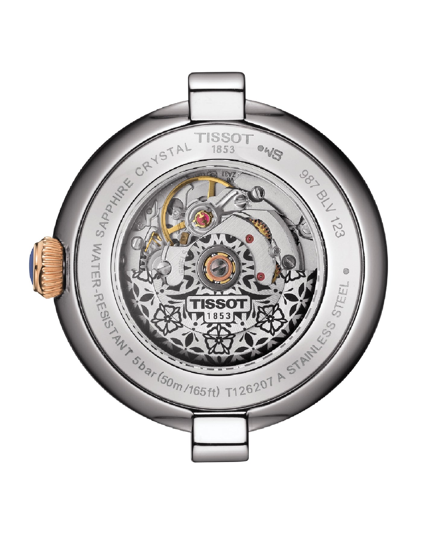 Tissot T126.207.22.013.00 Tissot BELLISIMA LADY Automatic White Roman Watch