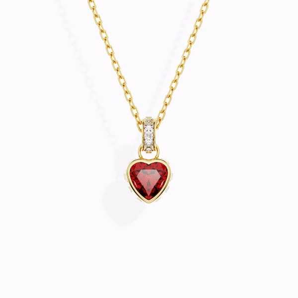 Swarovski 5648750 Swarovski Stilla NECKLACE, Red Stone, Yellow Gold Plated Necklaces