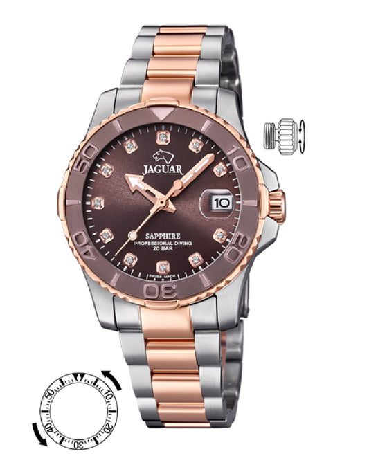 Jaguar Jaguar Rose Gold Plated J871/2 Watch