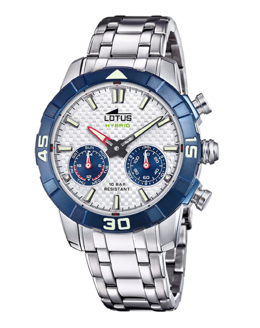 Lotus 18810/1 Lotus Hybrid Connected Silver Dial Silver Bracelet Watch