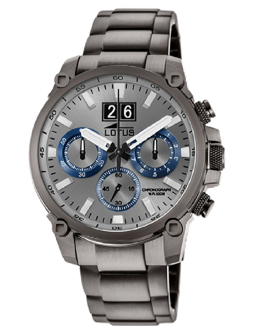 Lotus 10140/2 Lotus Chrononograph Grey Dial Watch