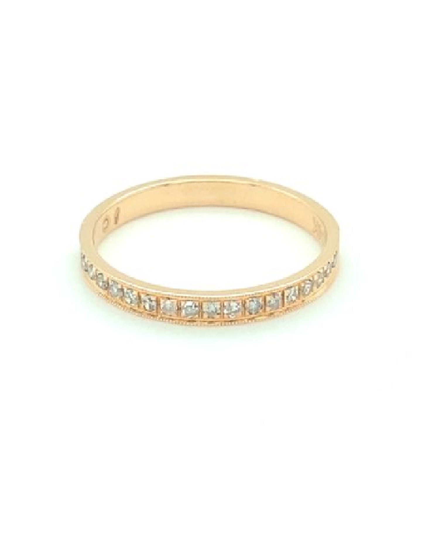 Diamonds 14 Kt ROSE Eternity Band Diamond Ring Rings