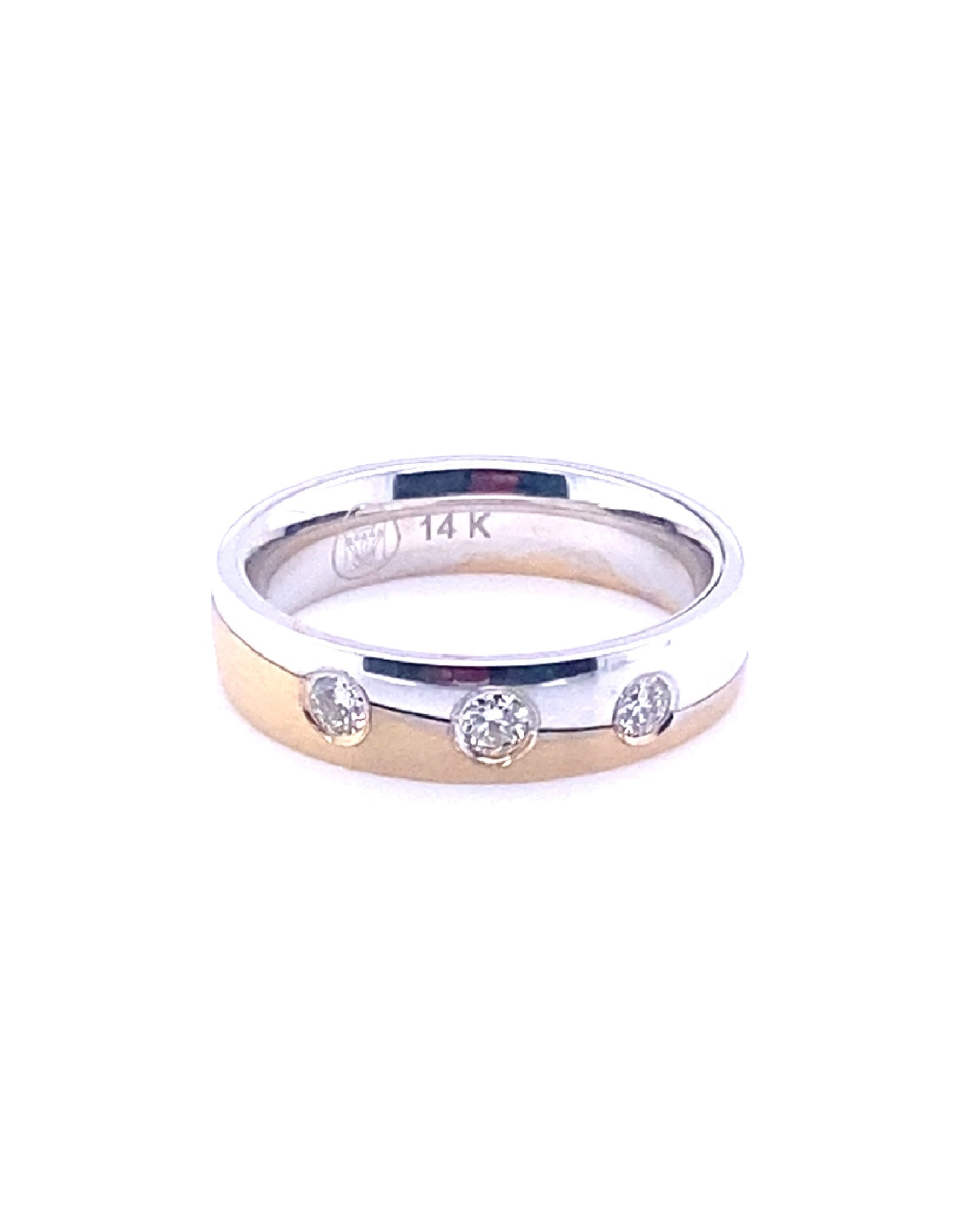 Diamonds Men's 3 Diamond Ring, 0.25 CT Rings