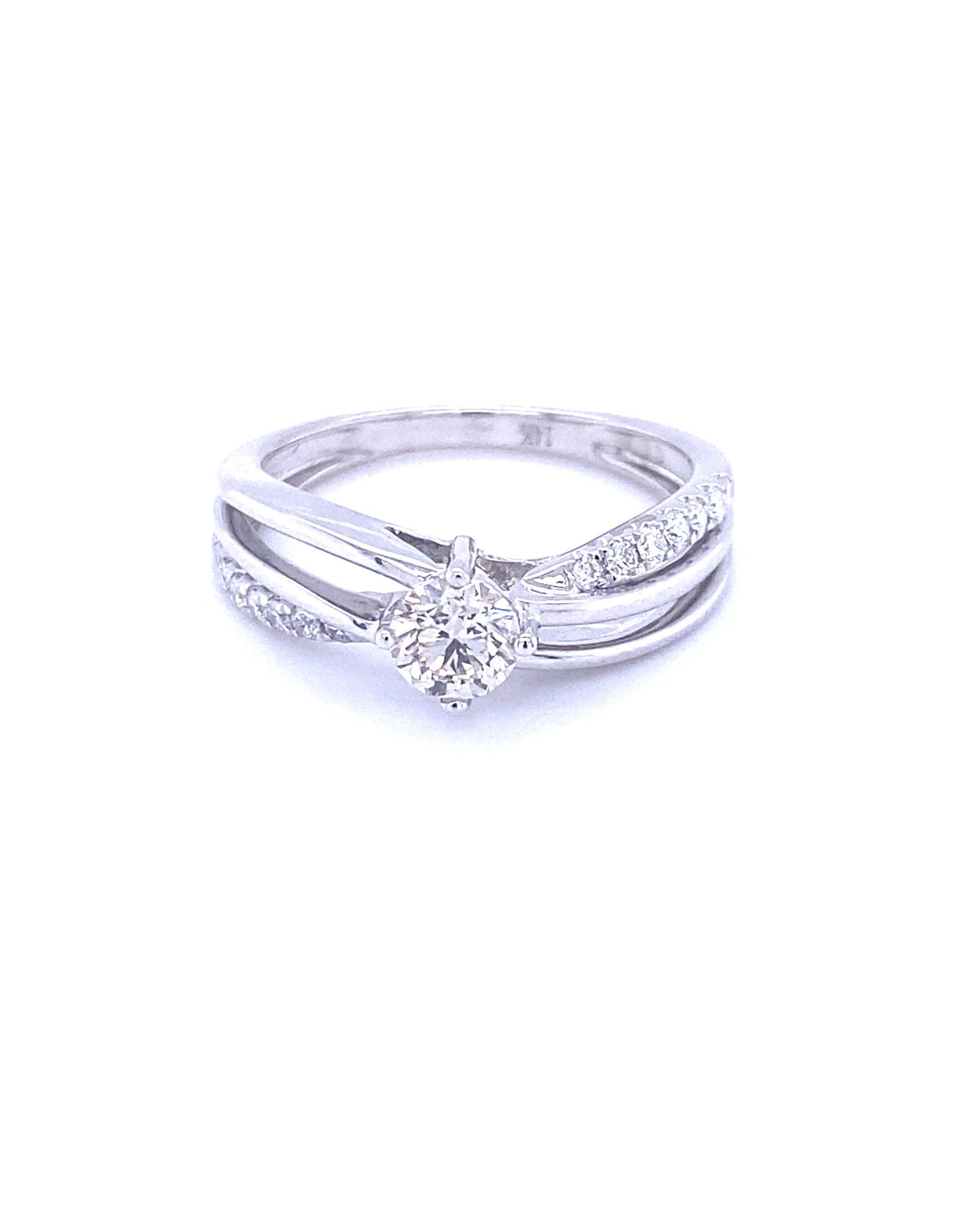 Diamonds Brilliant & Princess engagement Diamond Ring, 0.72 CT Rings