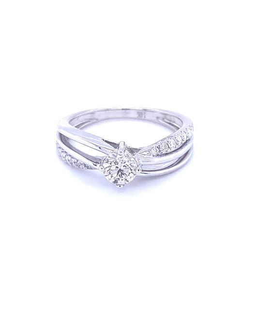 Diamonds Brilliant & Princess engagement Diamond Ring, 0.72 CT Rings
