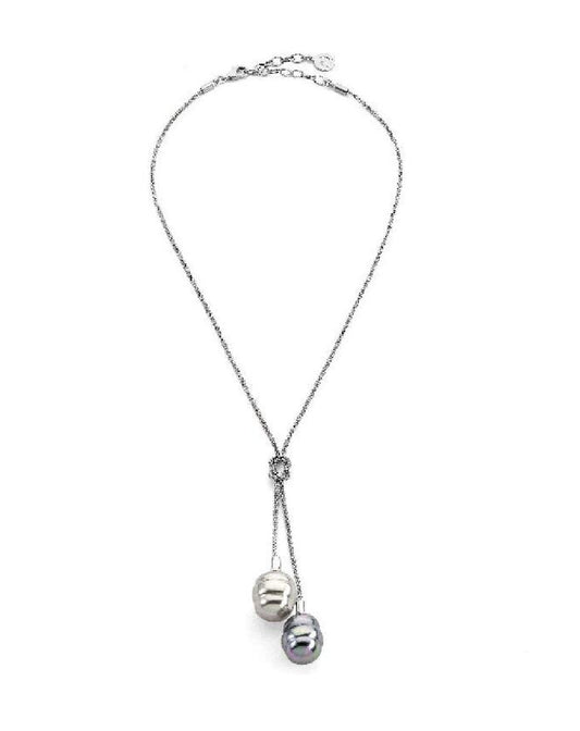 Majorica 12234.70.2.N40.000.1 Necklace Grey & Nuage Pearl Tender Necklaces
