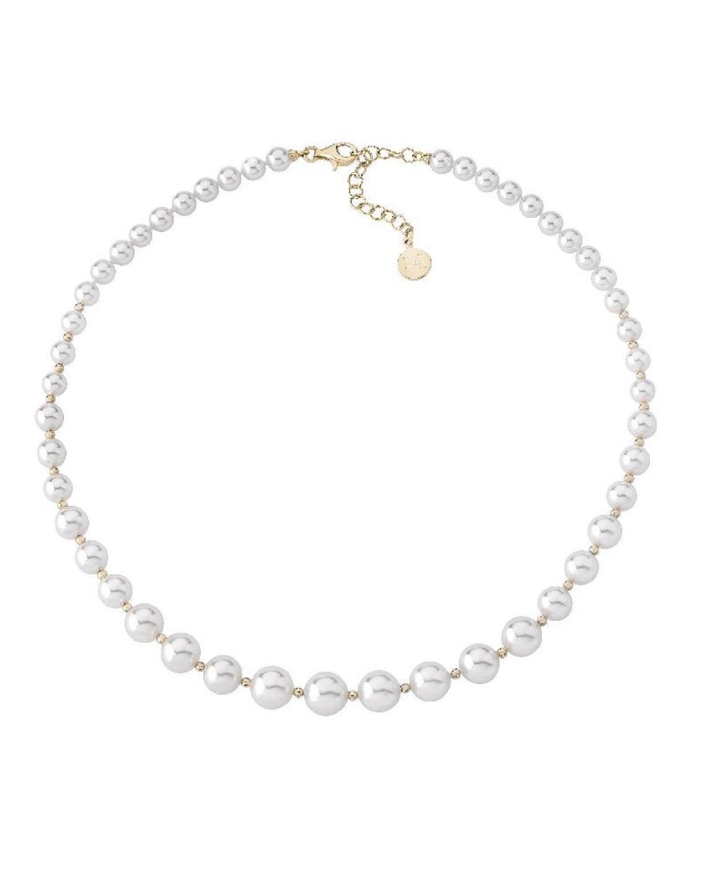 Majorica 14710.01.1.N43.000.1 White Pearl Necklace lyra, MAJ-953 Necklaces