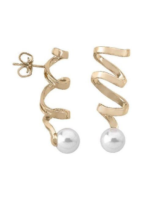 Majorica White Cotillon Pearl Earring Earrings