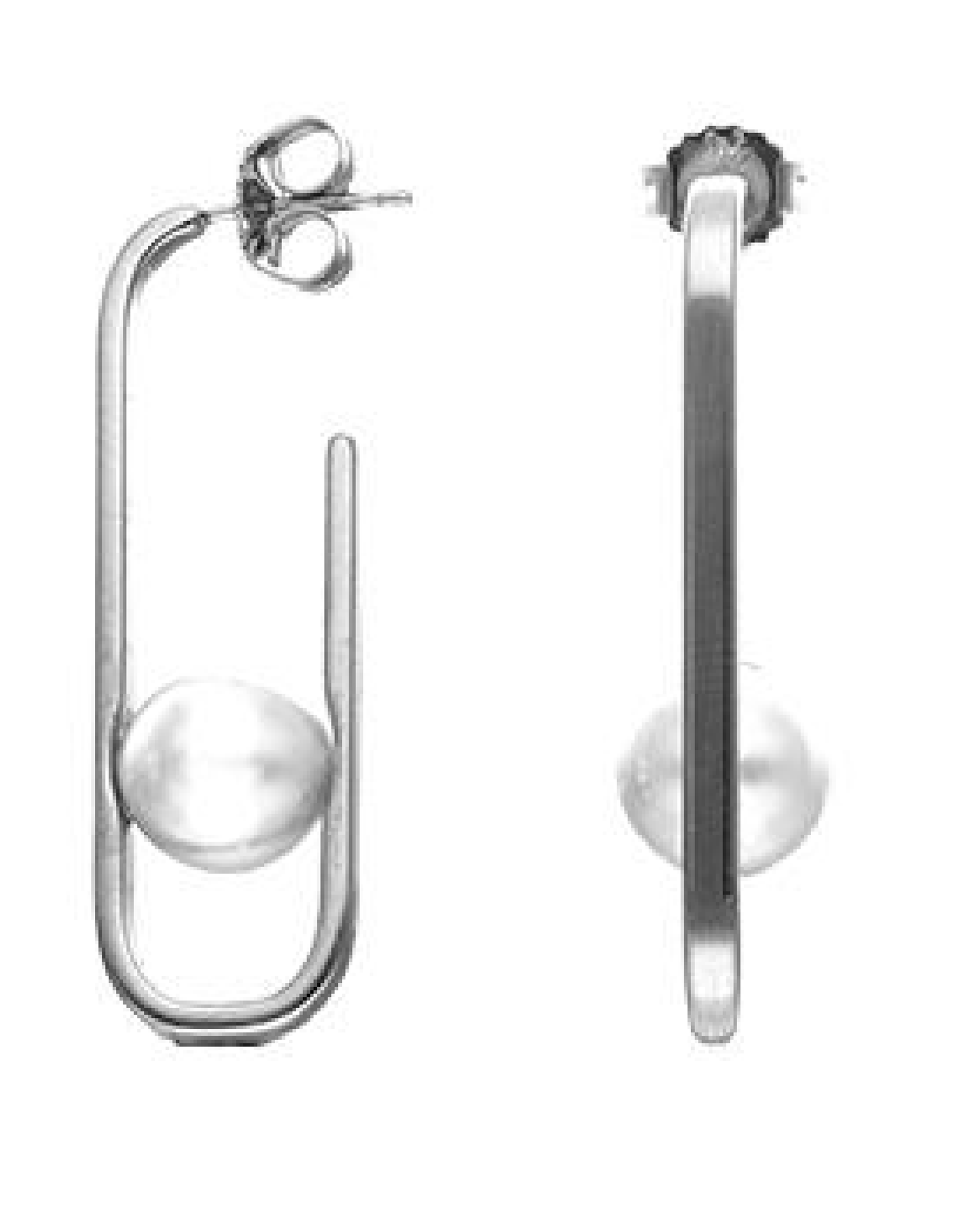 17178.01.2.E00.906.1 Earings White Geometric Lenghts