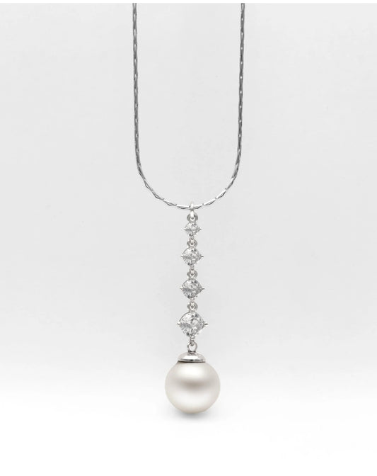 18241.01.2.N43.530.1 Majorica White Gold Tone Pearl Necklace Illusion