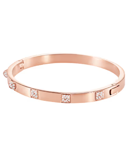 5184528 Swarovski Tactic Bangle Rose Gold Tone Plated