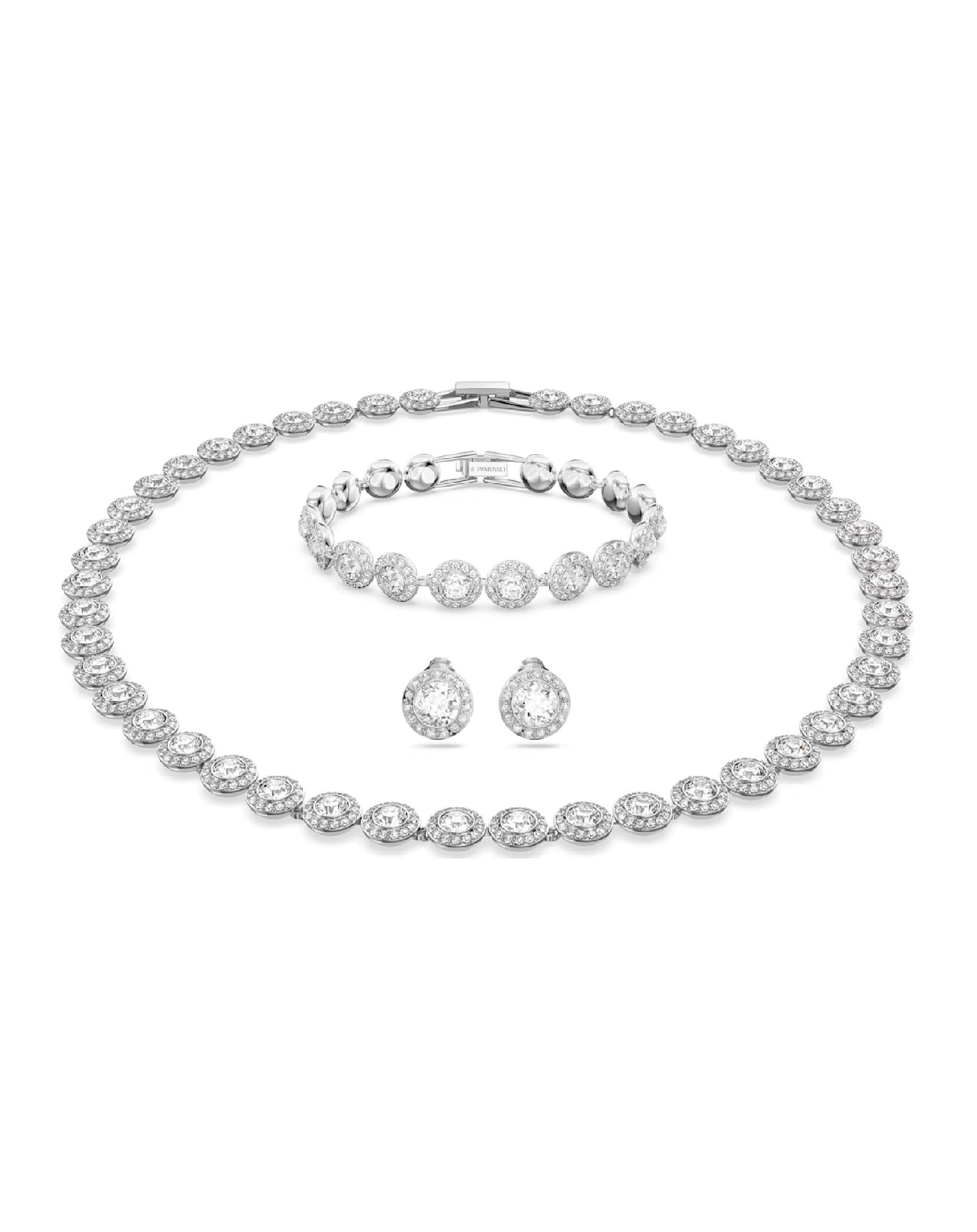 Swarovski 5367853 Swarovski ANGELIC White Rhodium Plated Necklace Necklaces