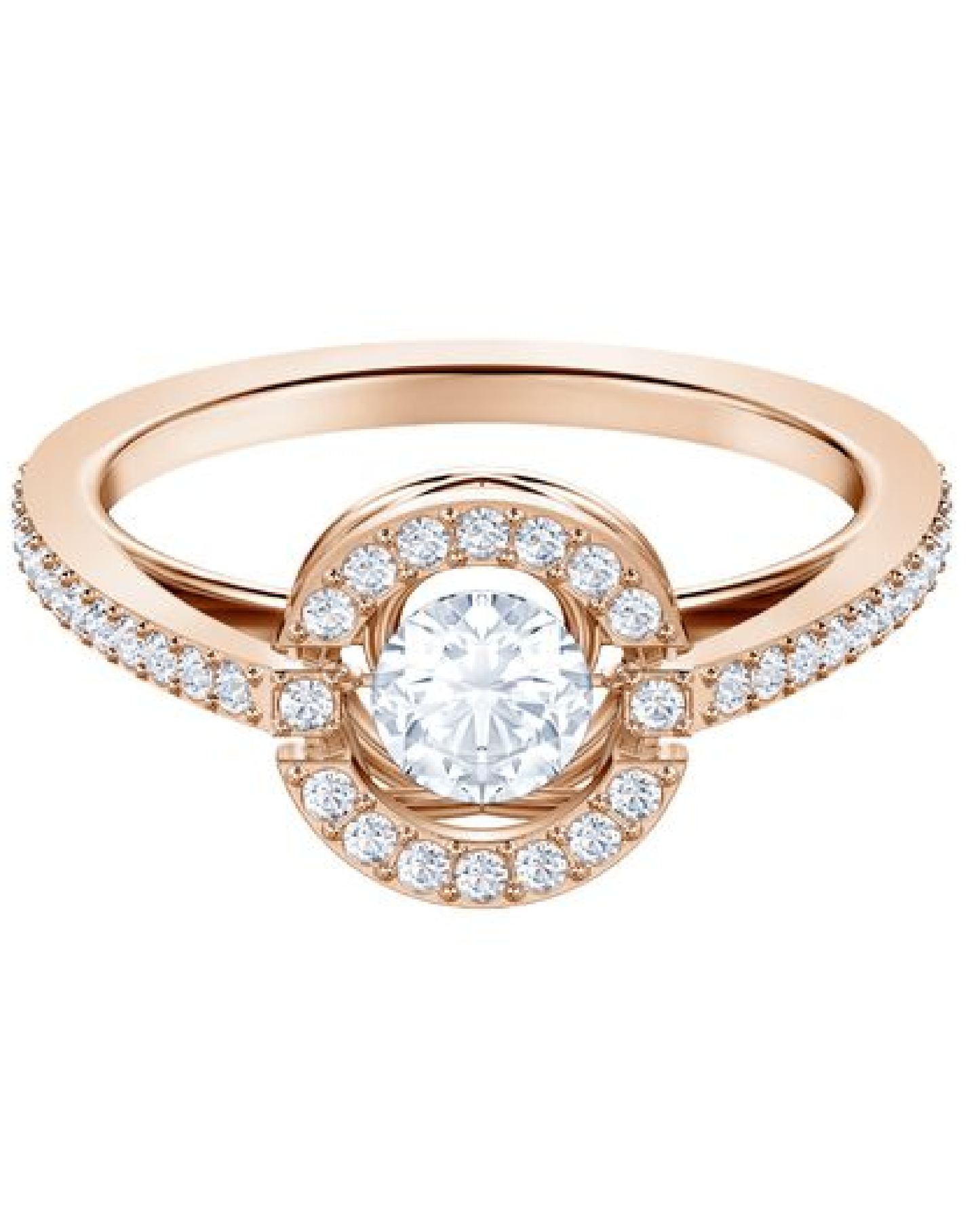 5482703 Swarovski Sparkling Dance Rose Ring