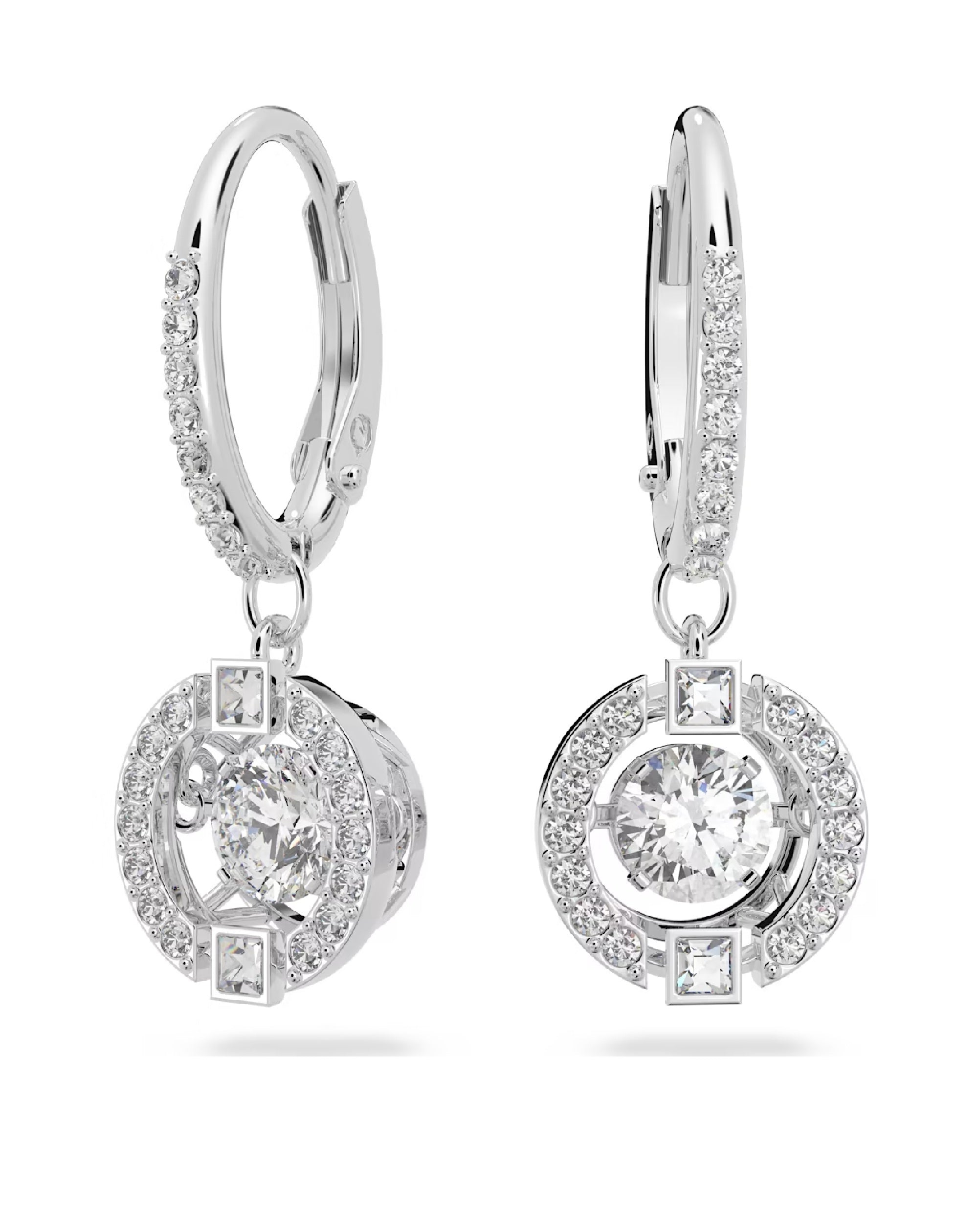 Swarovski rhodium deals plated earrings