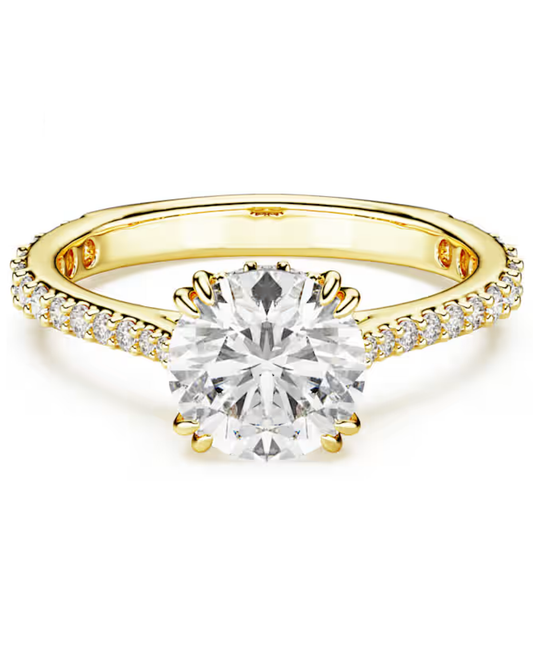5642619 Swarovski Constella Cocktail Yellow Gold Plated Ring