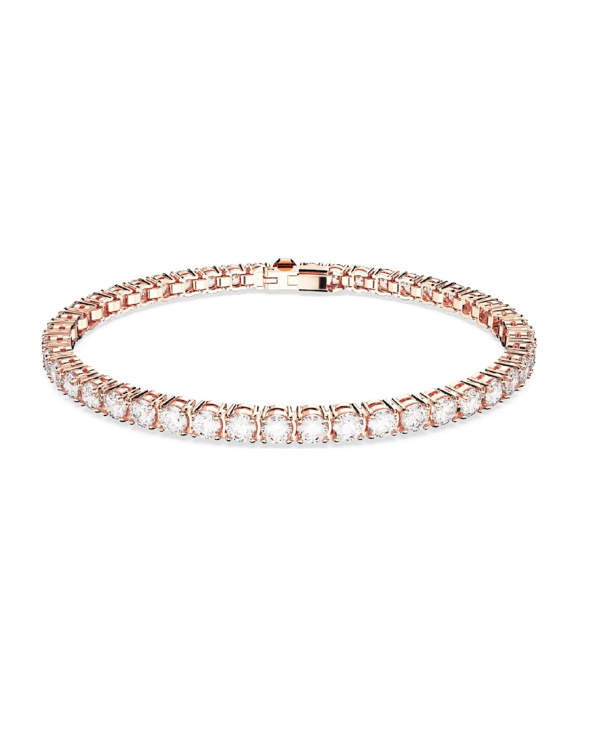 Swarovski 5657659 Swarovski Matrix BRACELET Size M, ROSE Rhodium Bracelets