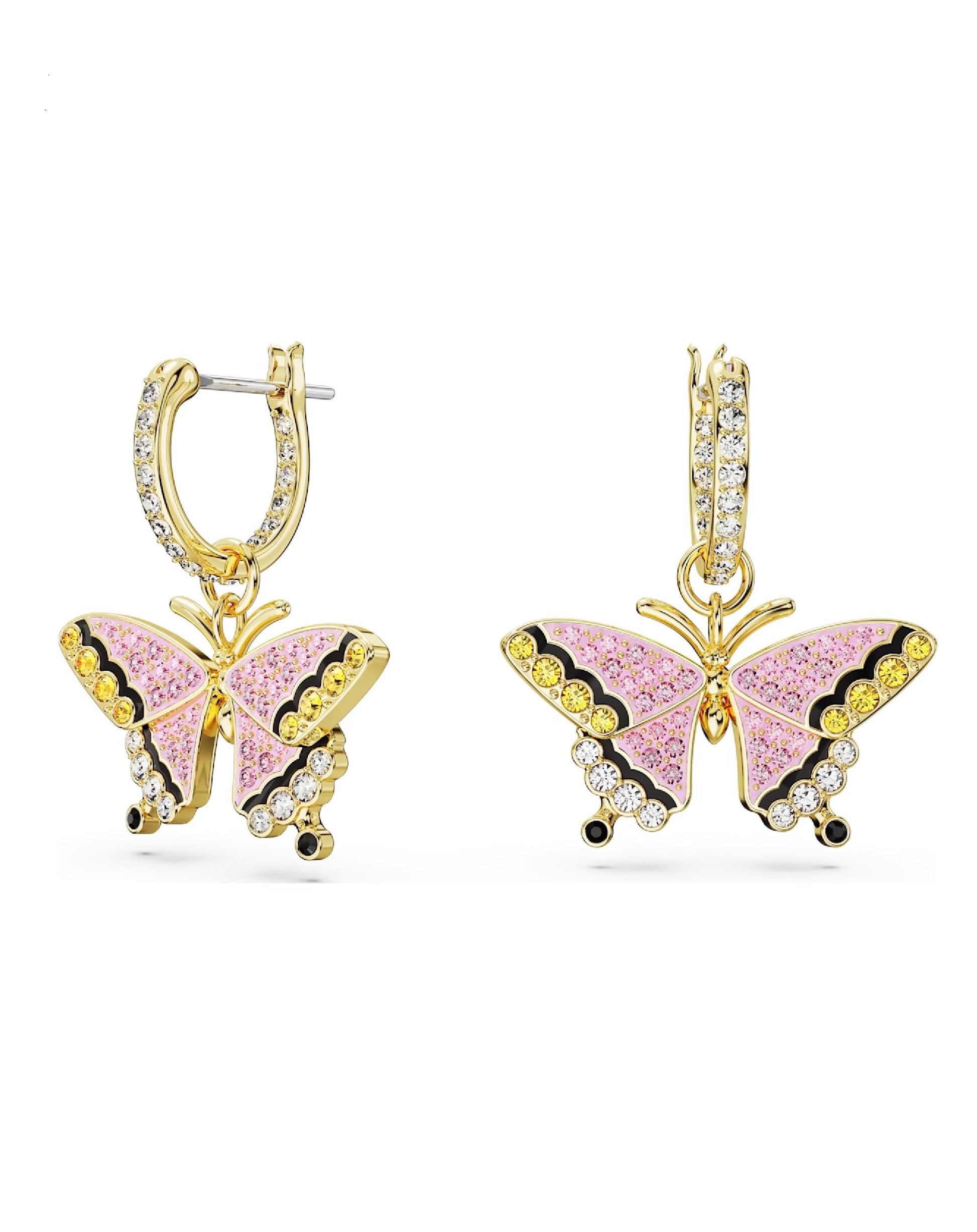 Swarovski Swarovski Idyllia, Butterfly, Gold Tone DROP Earrings Earrings