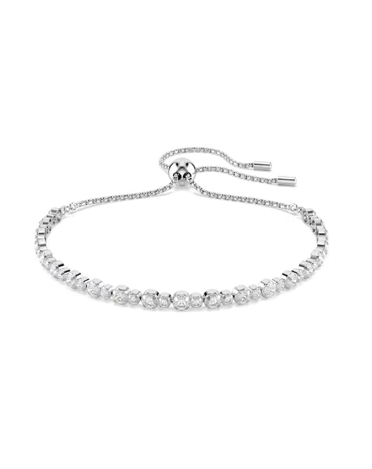 5677813 Swarovski Matrix BRACELET Size M, White Rhodium