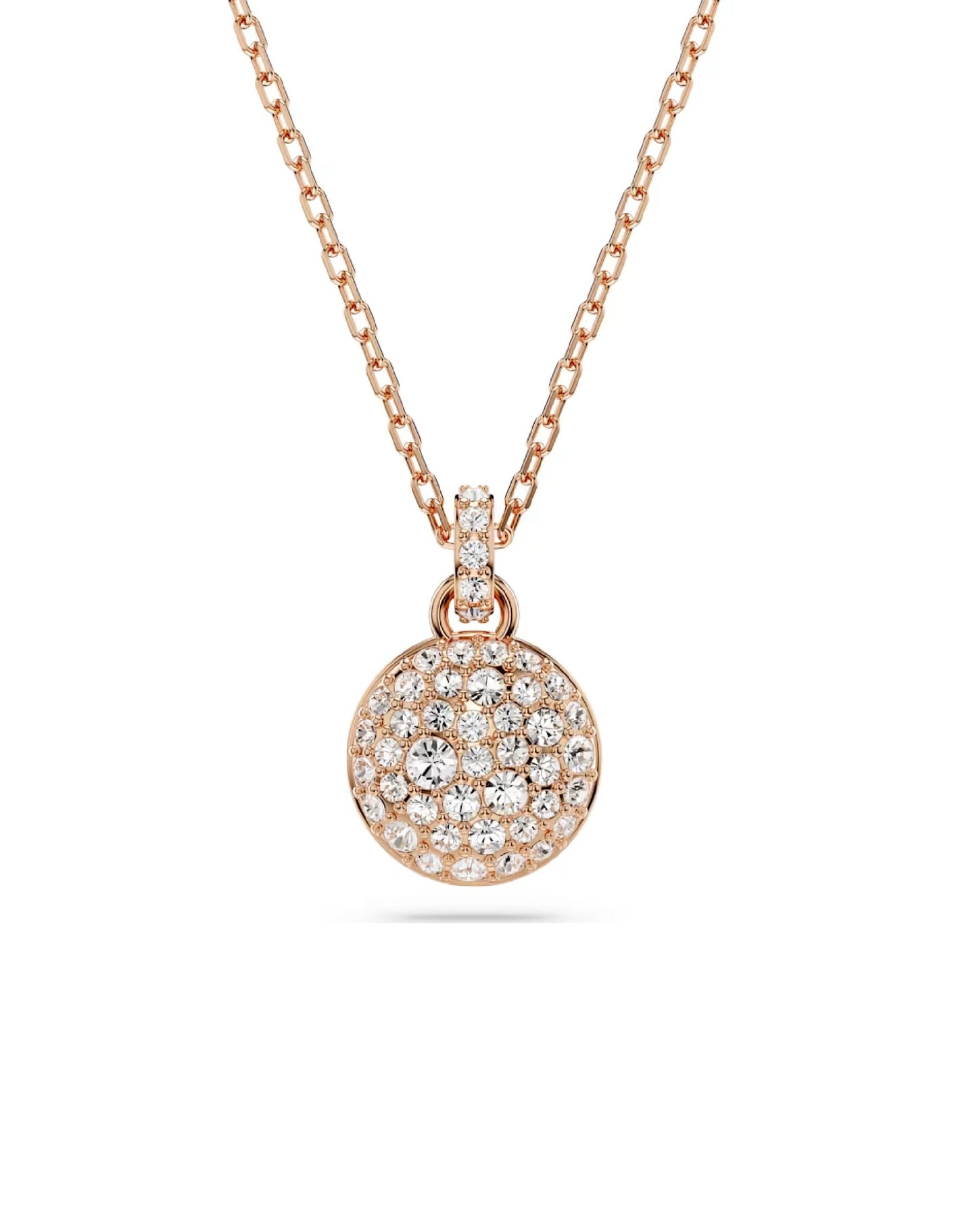 5683450 Swarovski Pendant  ROSE  Tone Necklace