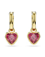5684760  Swarovski Chroma Rose gold Tone, Hoop Earrings