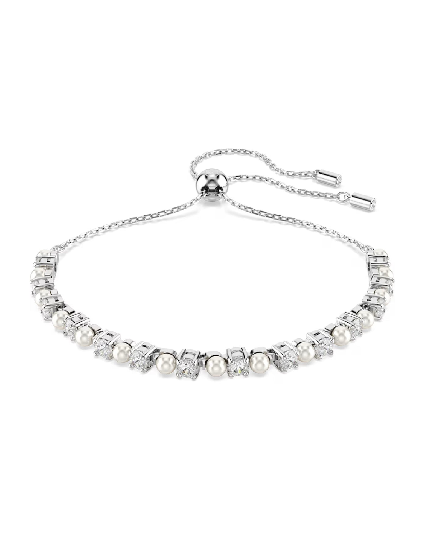 5689633 Swarovski Matrix BRACELET Size M, White Rhodium