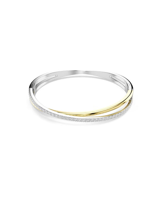 5691226 Swarovski Silver Tone Hyperbola Bangle Size S