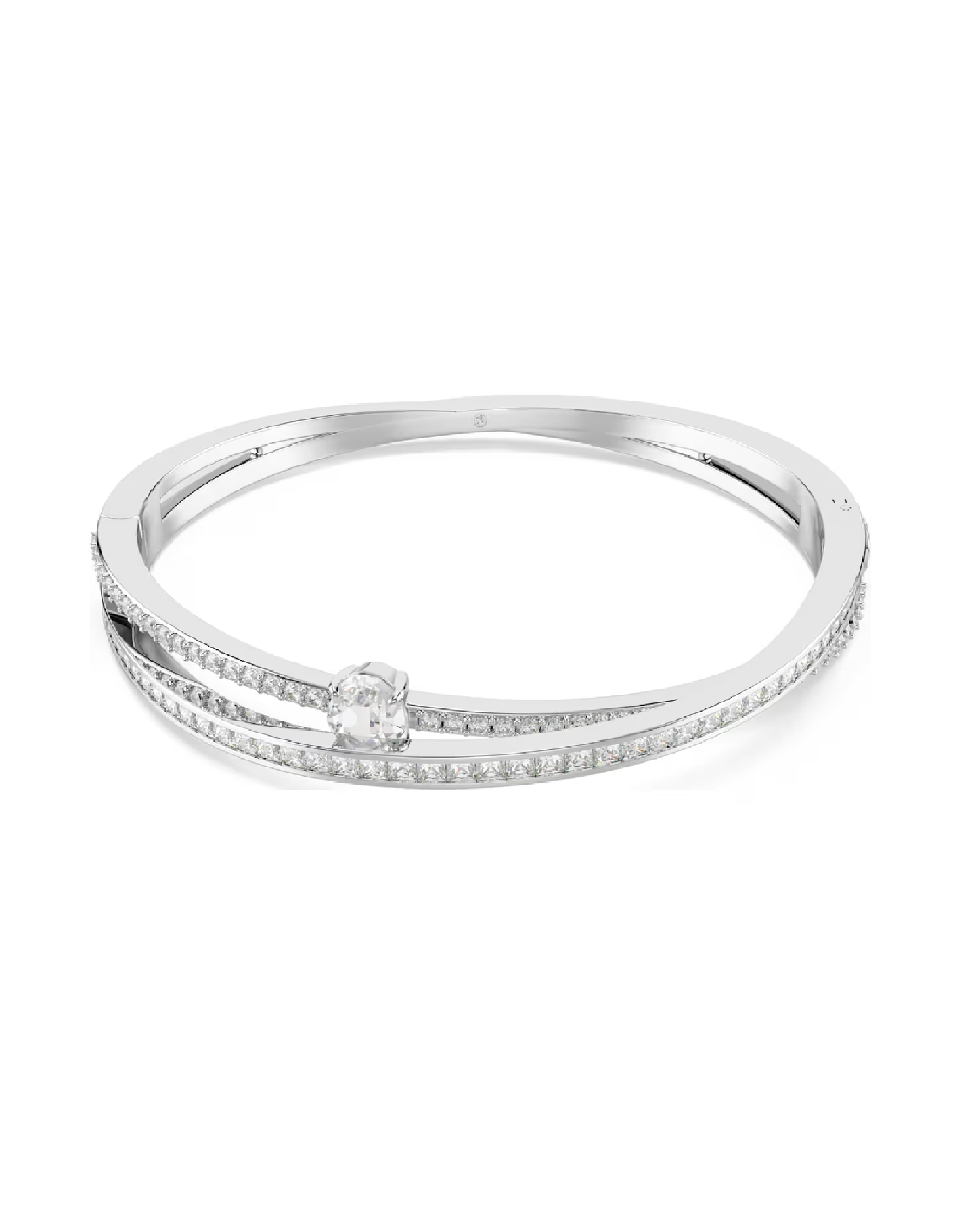 5691226 Swarovski Silver Tone Hyperbola bangle