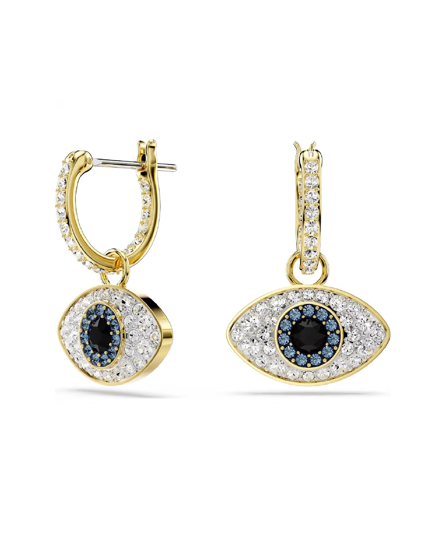 5692163 Swarovski Symbolica Yellow Tone Rhodium Plated Evil Eye Earring