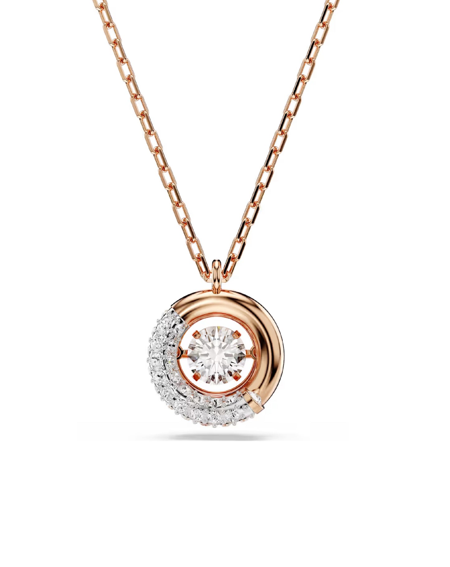 5692257 Swarovski DEXTERA Rose Tone Rhodium Plated Pendant