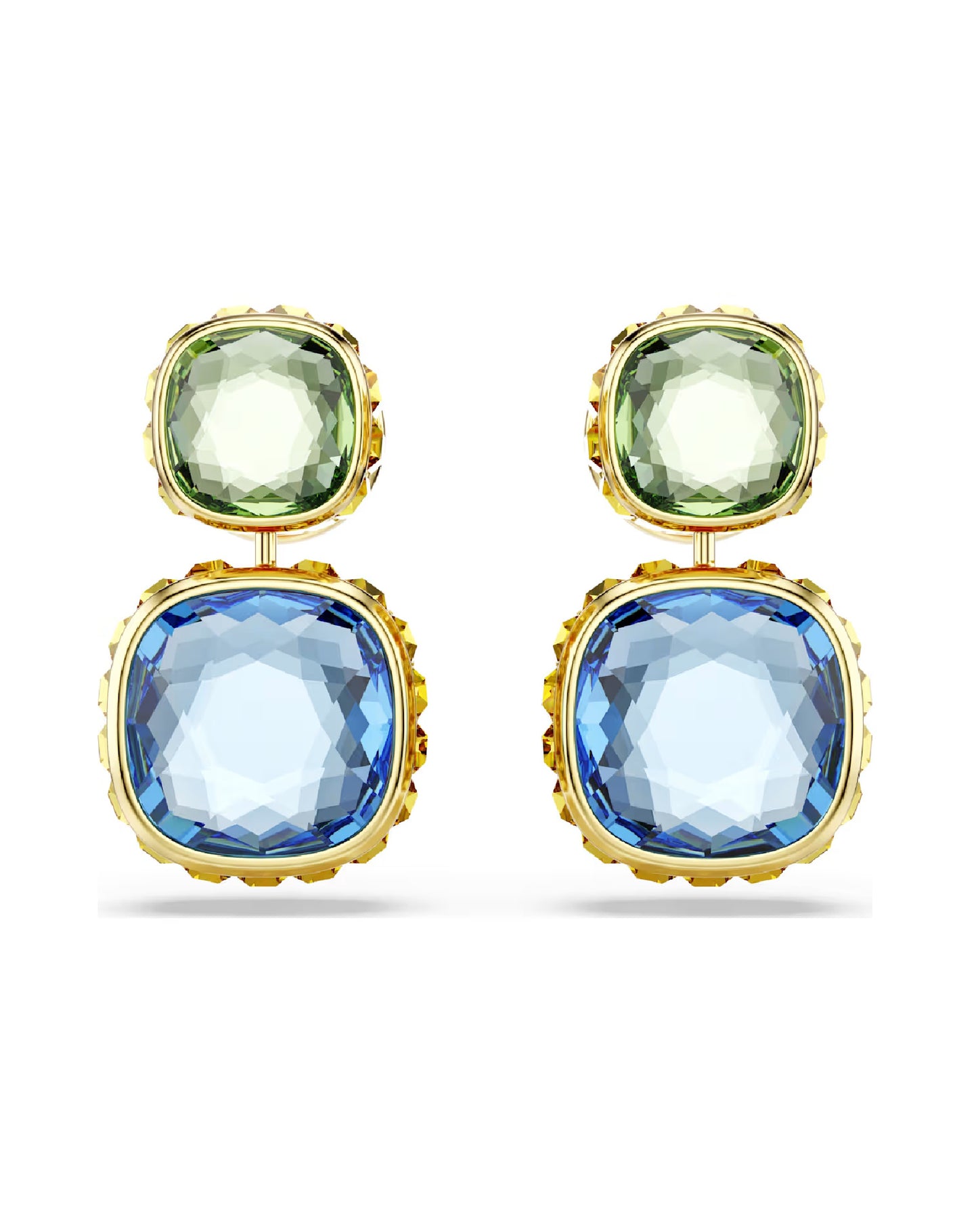 5692492 Swarovski Chroma Drop Earrings, Gold Tone Plated