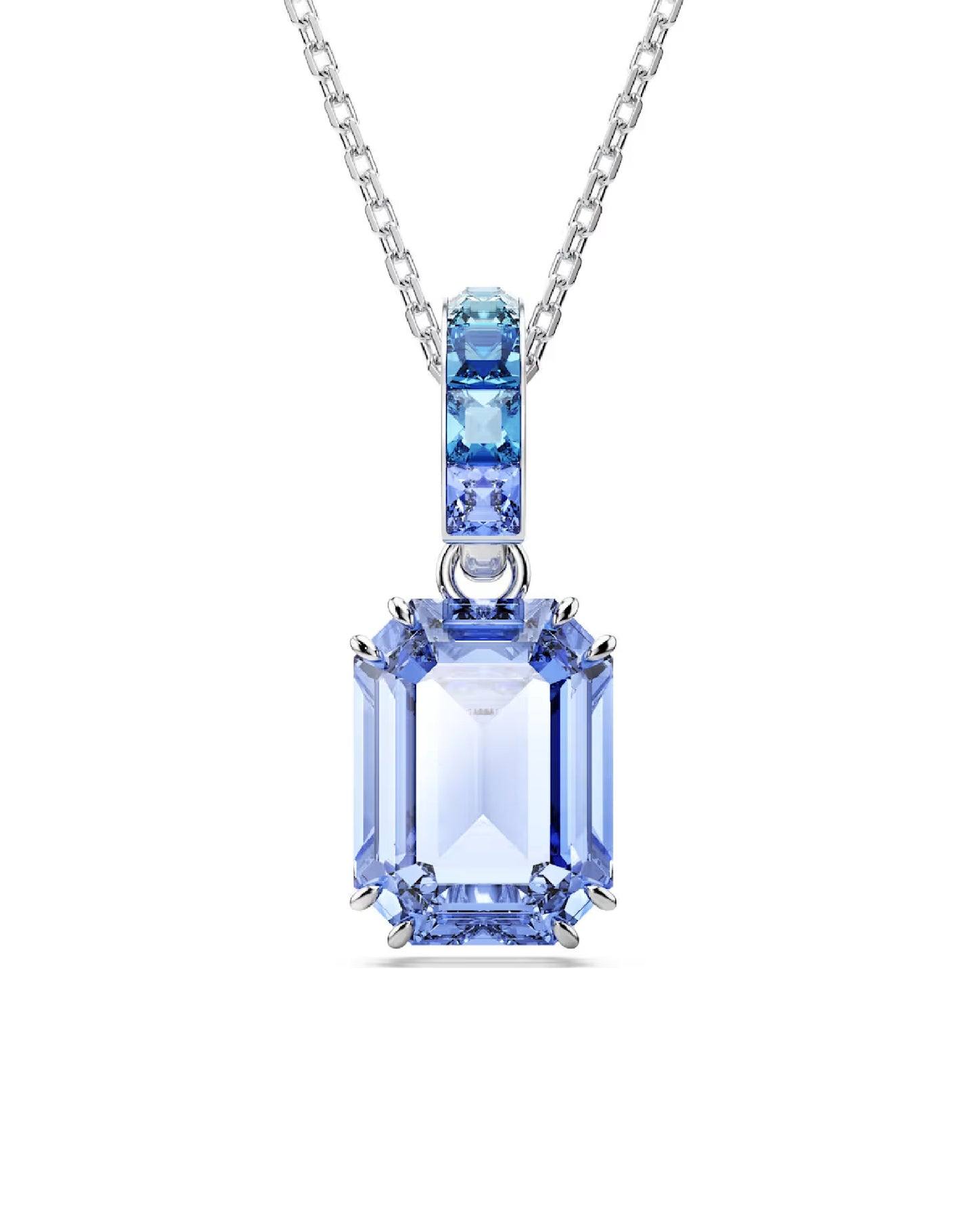 5696518 Swarovski MILLENIA White Tone Chain With Blue Pendant