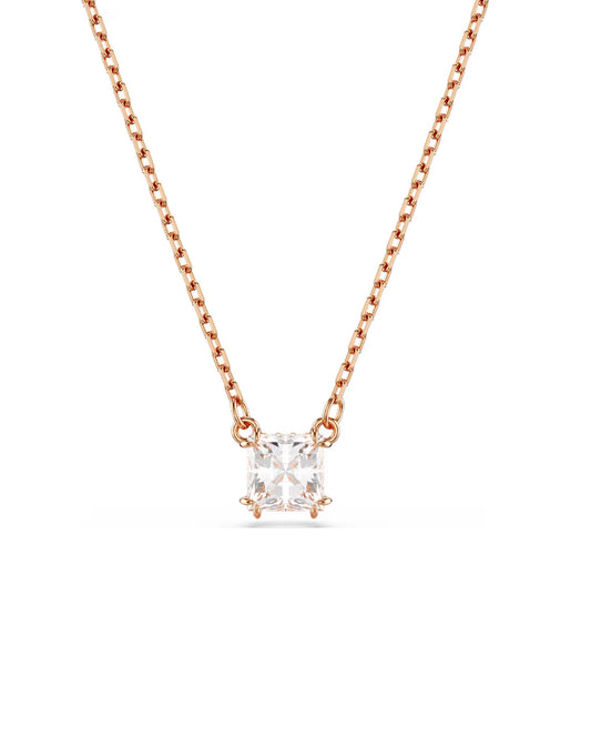 5701904 Swarovski Stilla WHITE Pendant, Rose Rhodium Plating