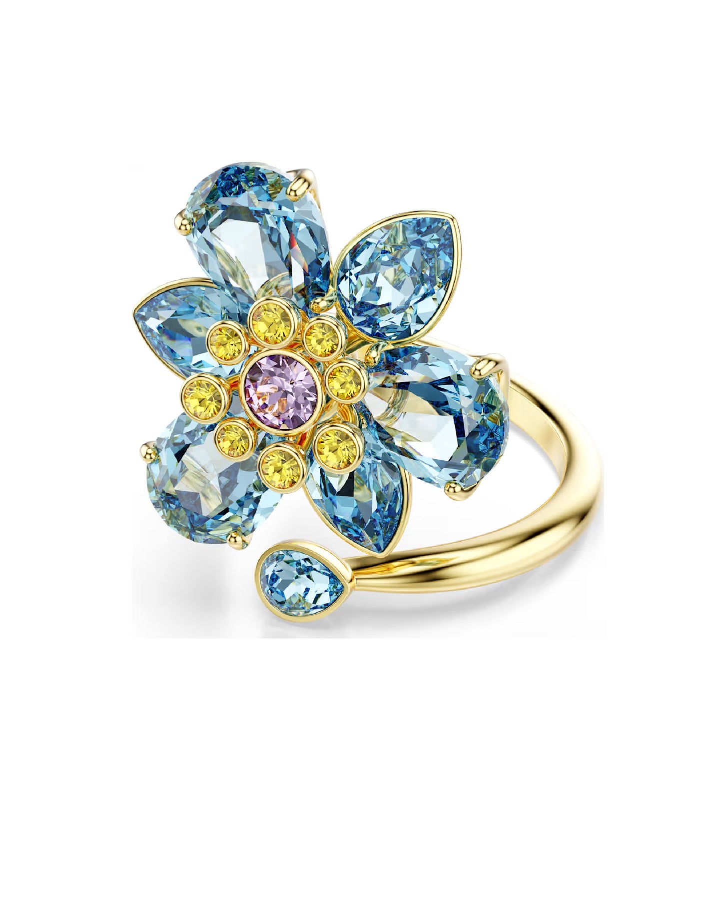 5721591 Swarovski Idyllia, Butterfly, Gold Tone Ring