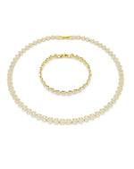 5720506 Swarovski Angelic Set, Gold Tone